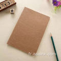 Carnet minimaliste personnalisé Kraft Paper Stitch Notebook